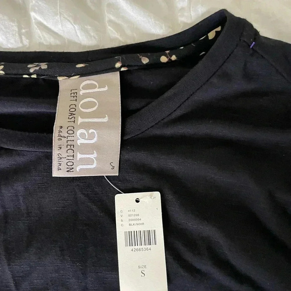 Anthropologie black mixed media top - Picture 7 of 10